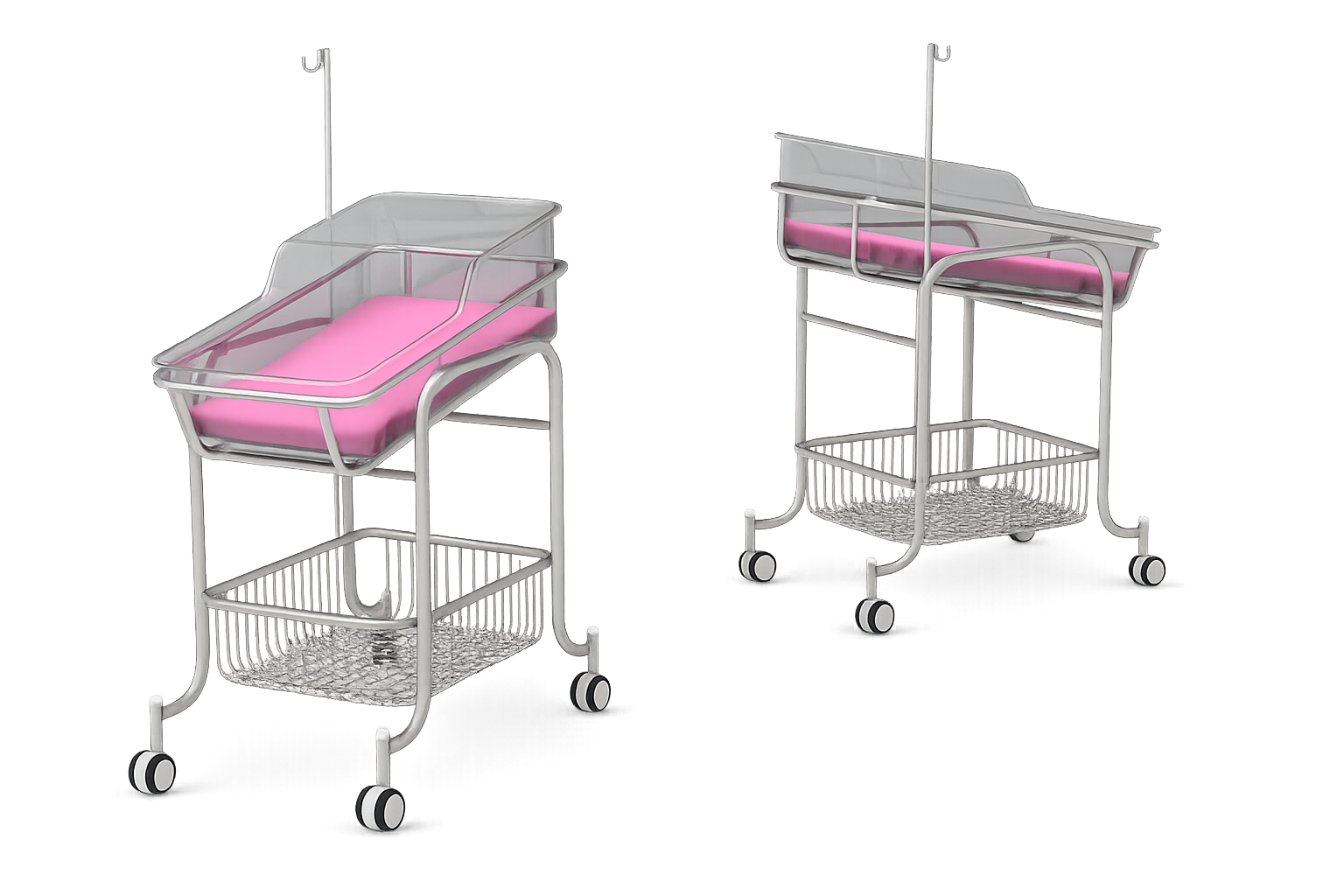 Cuna de bebe Acero Inoxidable